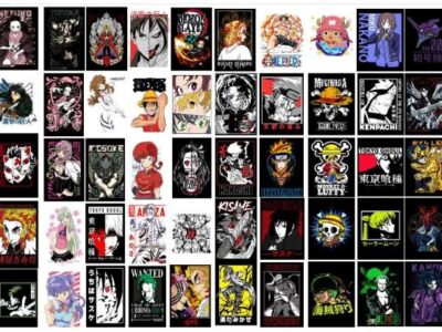 100 Vectores Anime  para Estampar Camisetas!