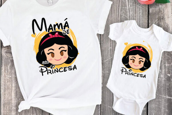 Plantillas para sublimar Camisetas Mama e Hijas