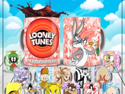 Plantillas para sublimar tazas – Looney tunes