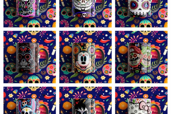 Plantillas para Sublimar –  Dia de los MUERTOS