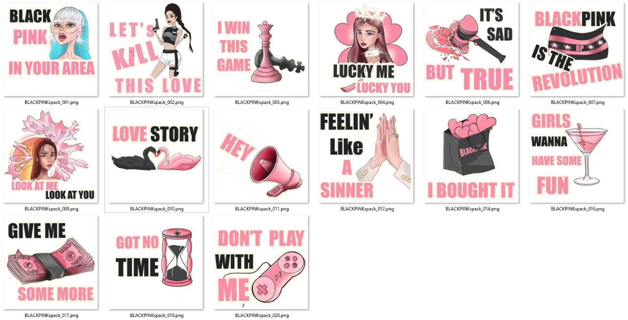 stickers de black Pink